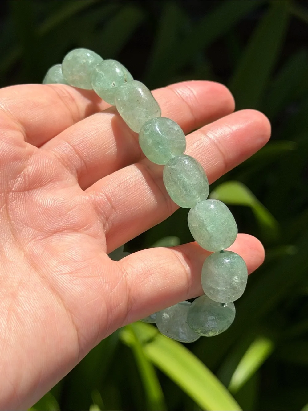 12mm green aventurine crystal gemstone bracelet 2231